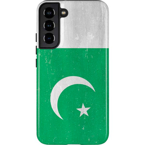 Pakistan Flag Distressed Galaxy S22 Plus Pro Case